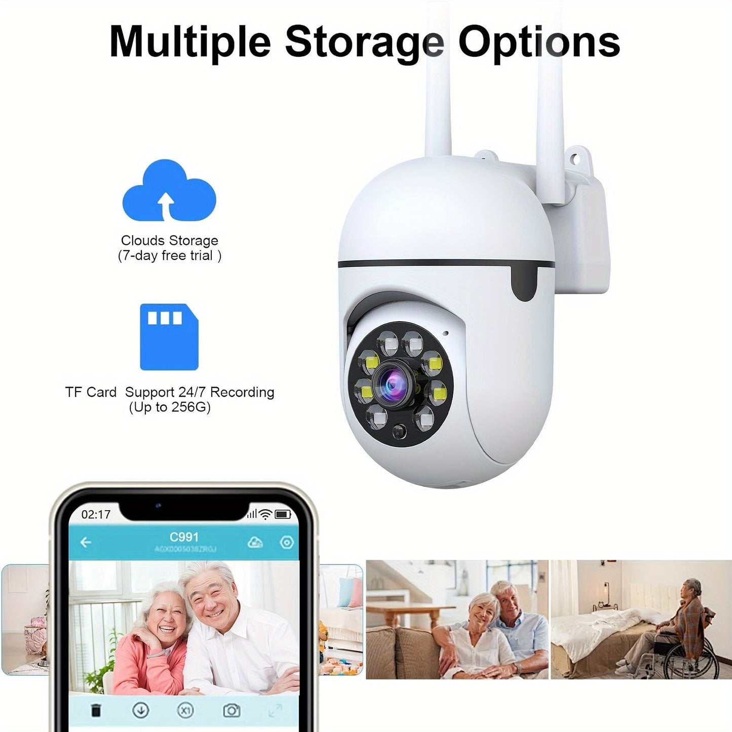 Mini Cam 4PCS – 1080P HD Smart Security Cameras with Night Vision & Wi-Fi