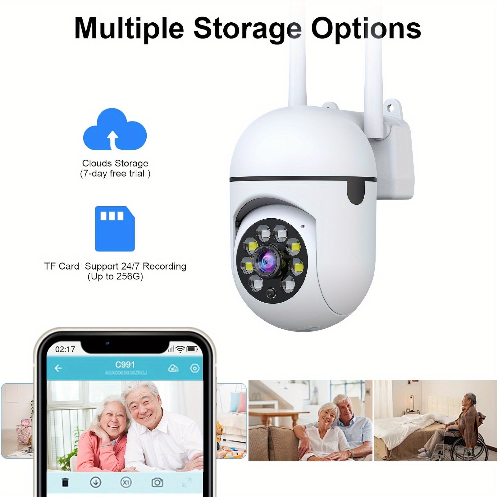 Mini Cam 4PCS – 1080P HD Smart Security Cameras with Night Vision & Wi-Fi