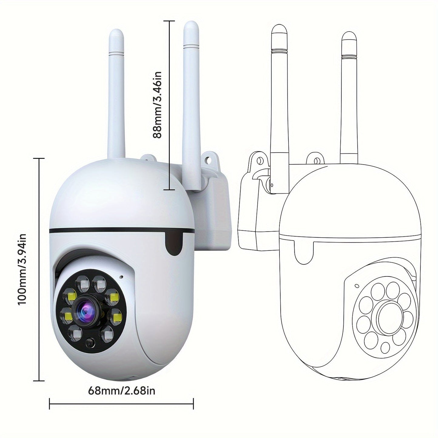 Mini Cam 4PCS – 1080P HD Smart Security Cameras with Night Vision & Wi-Fi