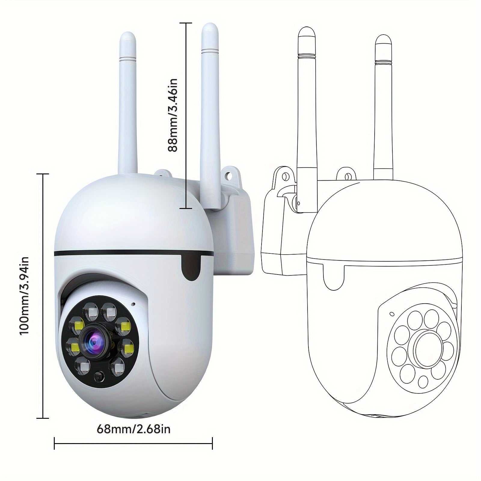 Mini Cam 4PCS – 1080P HD Smart Security Cameras with Night Vision & Wi-Fi