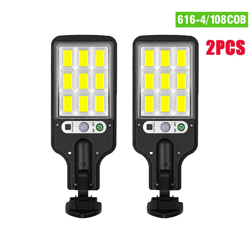 Solar Outdoor Lights: 2PCS-LED Waterproof Motion Sensor Security Lamp