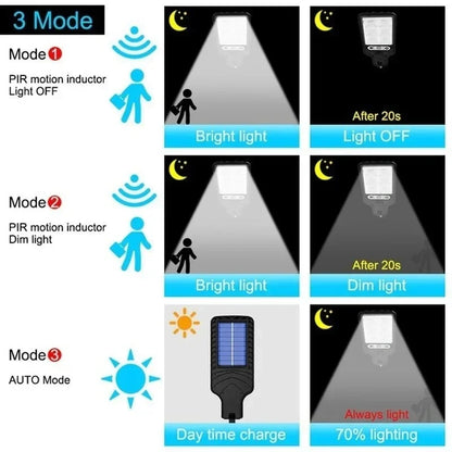 Solar Outdoor Lights: 2PCS-LED Waterproof Motion Sensor Security Lamp