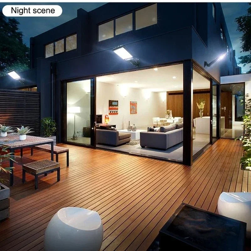 Solar Outdoor Lights: 2PCS-LED Waterproof Motion Sensor Security Lamp