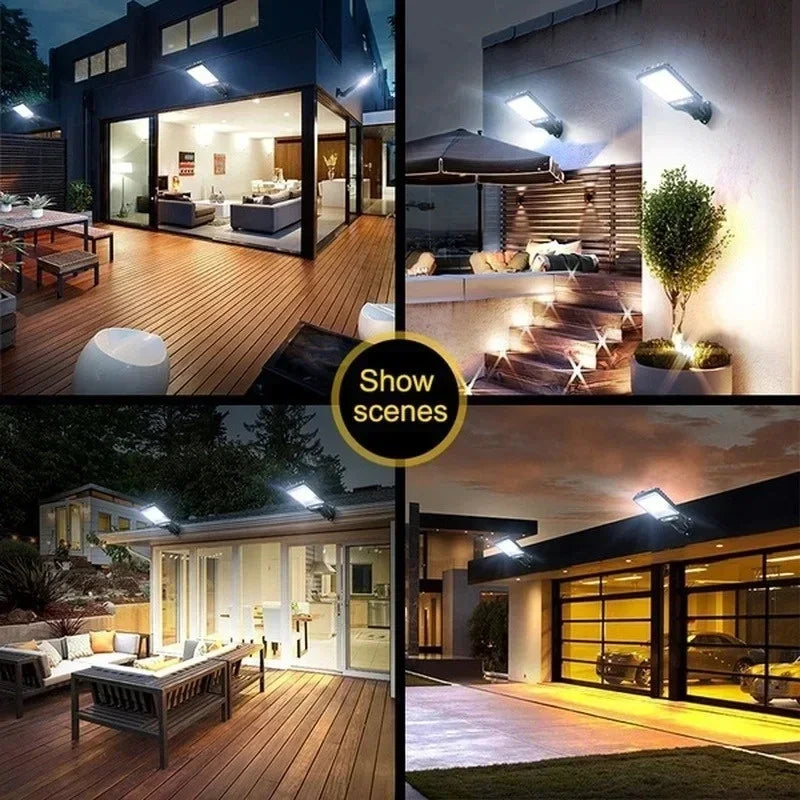 Solar Outdoor Lights: 2PCS-LED Waterproof Motion Sensor Security Lamp