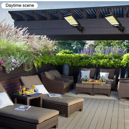 Solar Outdoor Lights: 2PCS-LED Waterproof Motion Sensor Security Lamp