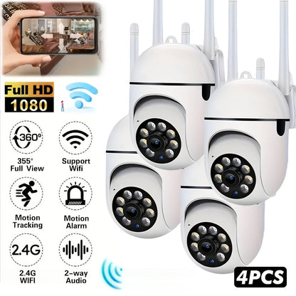 Mini Cam 4PCS – 1080P HD Smart Security Cameras with Night Vision & Wi-Fi